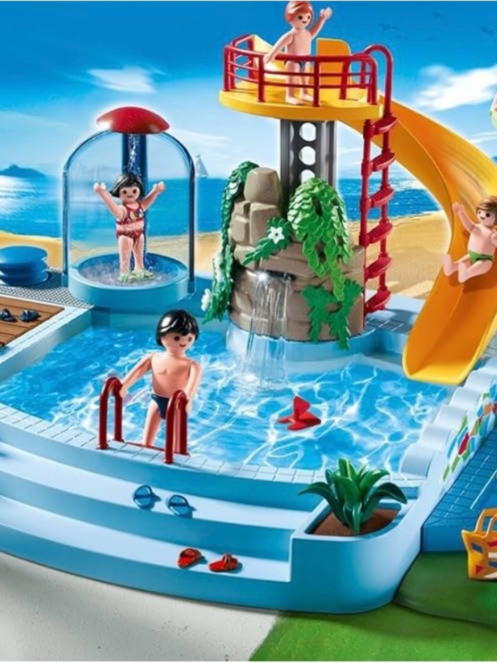 Playmobil 4858 Family Fun Pool with Slide and Shower with water play